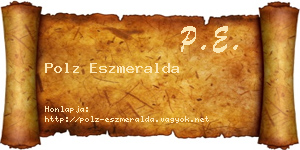 Polz Eszmeralda névjegykártya